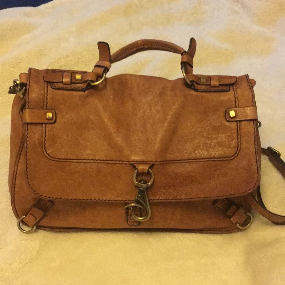 Genuine leather messenger bag